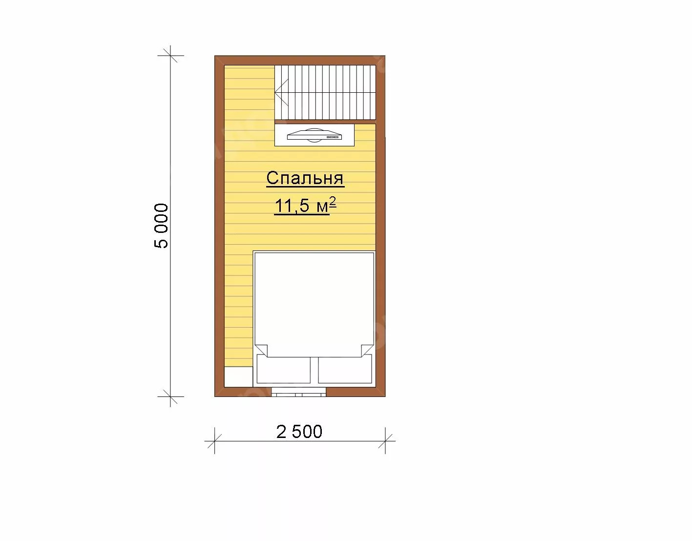 Каркасный дом «Тайга 25» 6x5 м - строительство в Москве